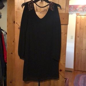 Black mesh dress